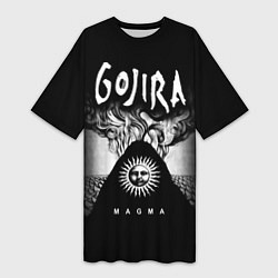 Женская длинная футболка Gojira: Magma