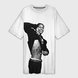 Женская длинная футболка ASAP Rocky: White Fashion
