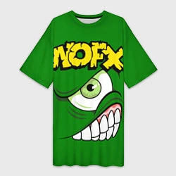 Женская длинная футболка NOFX Face