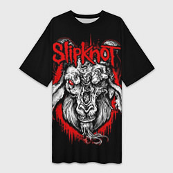 Женская длинная футболка Slipknot: Devil Goat