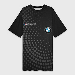 Футболка женская длинная BMW, цвет: 3D-принт