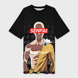 Женская длинная футболка SENPAI ONE PUNCH MAN