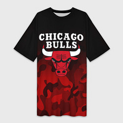 Женская длинная футболка CHICAGO BULLS