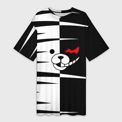 Футболка женская длинная Monokuma, цвет: 3D-принт