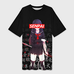 Женская длинная футболка SENPAI ANIME