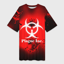 Женская длинная футболка PLAGUE INC