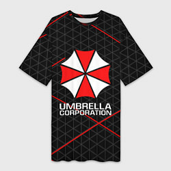 Футболка женская длинная UMBRELLA CORP, цвет: 3D-принт