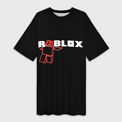 Футболка женская длинная Роблокс Roblox, цвет: 3D-принт