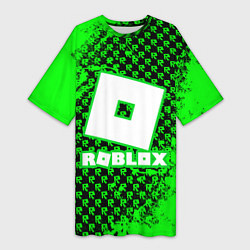 Женская длинная футболка Roblox