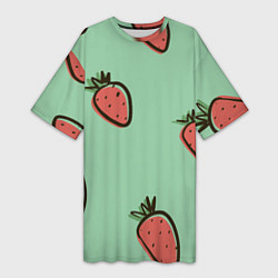 Женская длинная футболка Морковный дождь