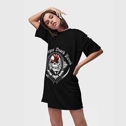 Футболка женская длинная Five Finger Death Punch, цвет: 3D-принт — фото 2