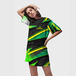 Футболка женская длинная Counter-Strike, цвет: 3D-принт — фото 2