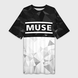 Футболка женская длинная Muse, цвет: 3D-принт