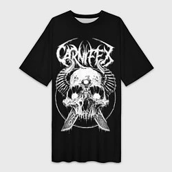 Футболка женская длинная Carnifex, цвет: 3D-принт