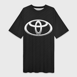 Женская длинная футболка Toyota carbon