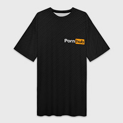 Женская длинная футболка PORNHUB