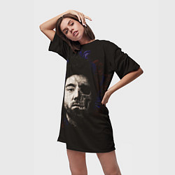 Футболка женская длинная Chino Moreno, цвет: 3D-принт — фото 2
