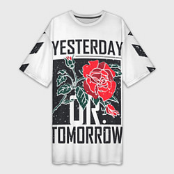 Футболка женская длинная Off-White: Yesterday, цвет: 3D-принт
