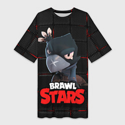 Женская длинная футболка Brawl Stars Crow Ворон