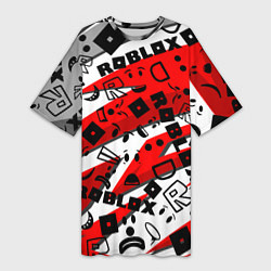 Женская длинная футболка Roblox
