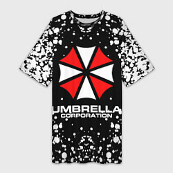 Футболка женская длинная Umbrella Corporation, цвет: 3D-принт