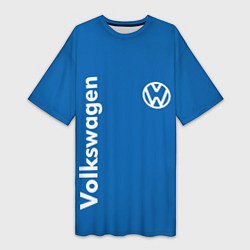 Футболка женская длинная Volkswagen, цвет: 3D-принт