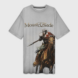 Футболка женская длинная Mount and Blade, цвет: 3D-принт