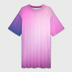 Женская длинная футболка Нежный фиолет