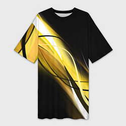 Футболка женская длинная GEOMETRY STRIPES, цвет: 3D-принт