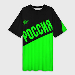Женская длинная футболка Россия