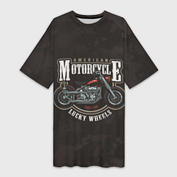 Женская длинная футболка American Motorcycle Z