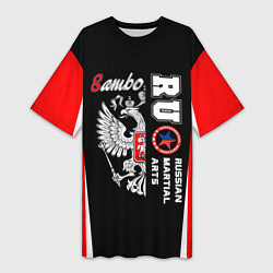 Женская длинная футболка Самбо