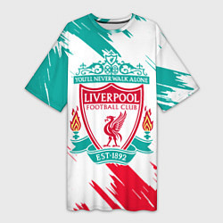 Женская длинная футболка LIVERPOOL