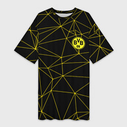 Футболка женская длинная BORUSSIA, цвет: 3D-принт