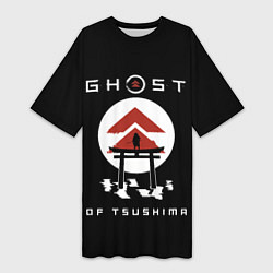 Женская длинная футболка Ghost of Tsushima