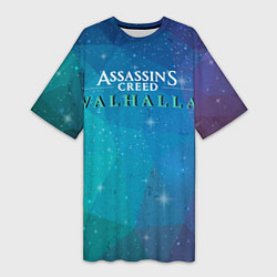 Футболка женская длинная Assassins Creed Valhalla, цвет: 3D-принт