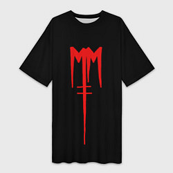 Женская длинная футболка Marilyn Manson