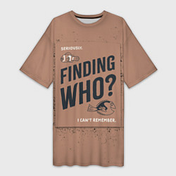 Женская длинная футболка Finding Who?