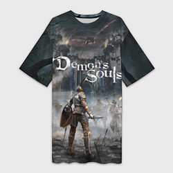 Женская длинная футболка Demons Souls