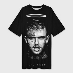 Футболка женская длинная LIL PEEP WB, цвет: 3D-принт