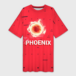 Женская длинная футболка Phoenix