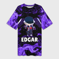 Женская длинная футболка BRAWL STARS EDGAR