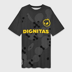 Футболка женская длинная Dignitas Jersey pro 202122, цвет: 3D-принт