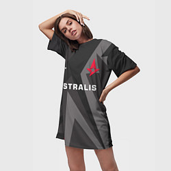 Футболка женская длинная Astralis Jersey Pro 202122, цвет: 3D-принт — фото 2