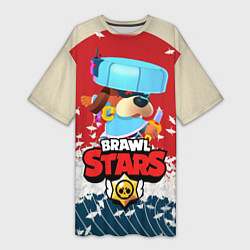 Женская длинная футболка Brawl Stars - Ronin Ruffs