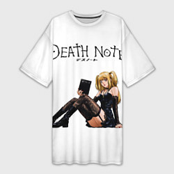 Женская длинная футболка Тетрадь смерти