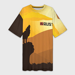 Женская длинная футболка Rust