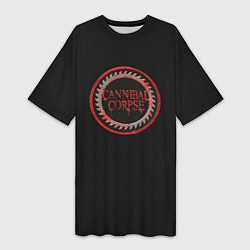 Футболка женская длинная Cannibal Corpse, цвет: 3D-принт