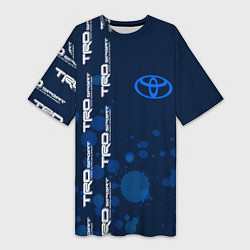 Женская длинная футболка Toyota - Paint Pattern on left