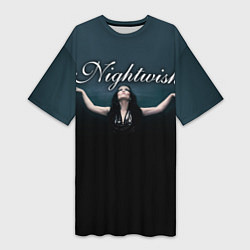 Женская длинная футболка Nightwish with Tarja
